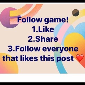 FOLLOW GAME! Help me get it started  ❤️